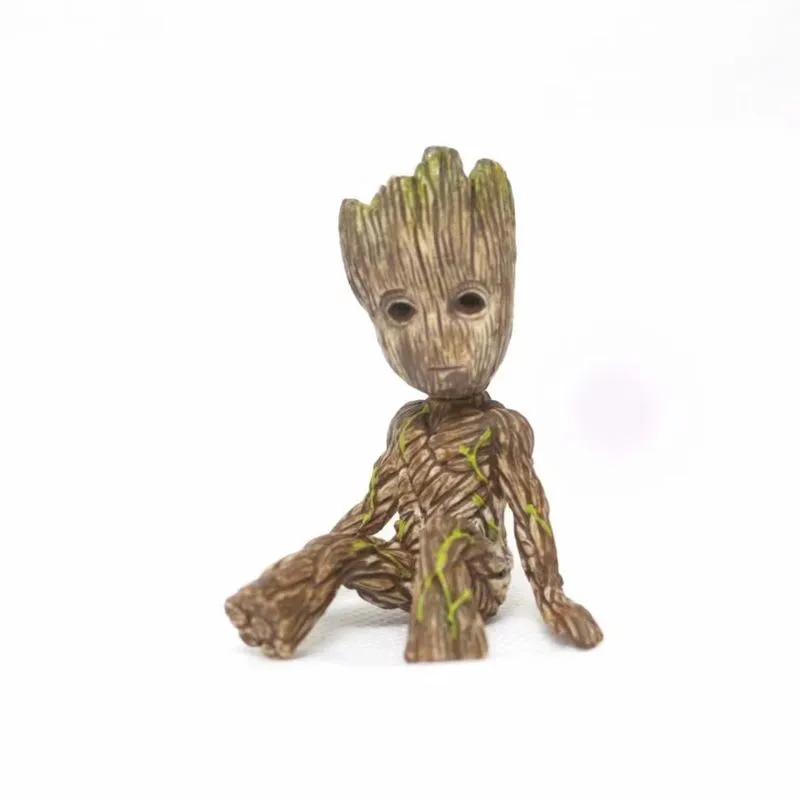 Porta-canetas Flowerpot Baby Groot Tree Anime Figure Toy 6 Cm