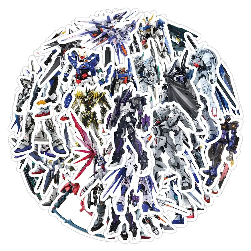 Pacote De Adesivos Mechwarriors Anime Waterproof Vinil 55 Unidades