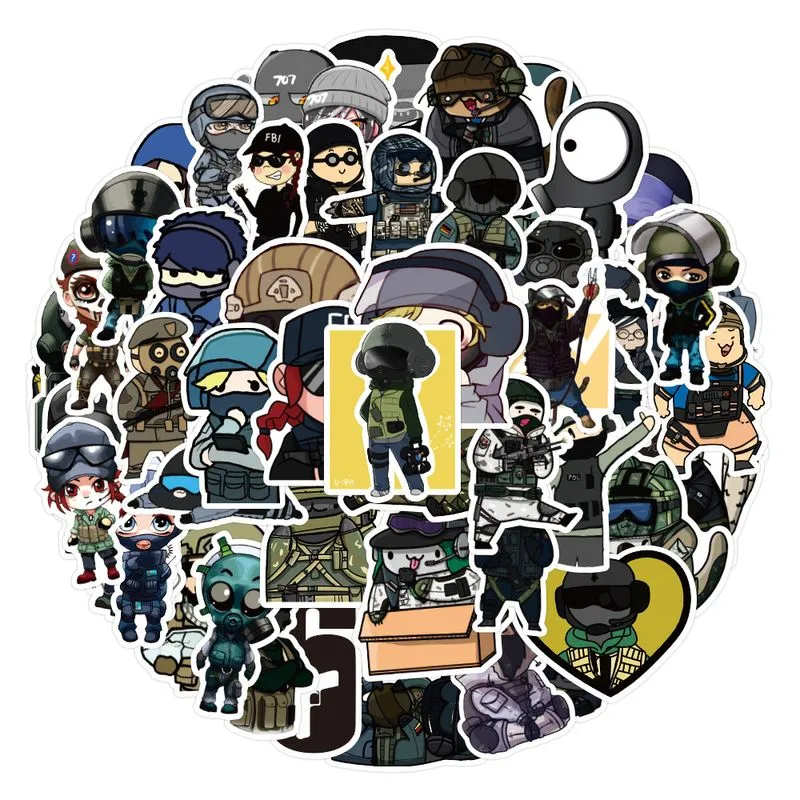 Adesivos De Vinil Impermeável Rainbow Sevens Anime 50 Unidades