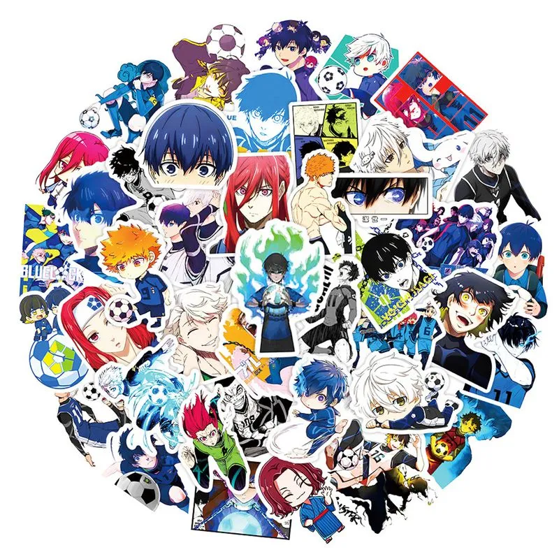 Adesivo Anime Blues Locks Vinyl Cartoon Anime 50 Unidades