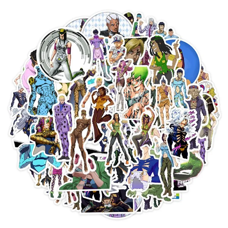 Pacote De Adesivos Jojo's Bizarre Adventures Anime 50 Unidades