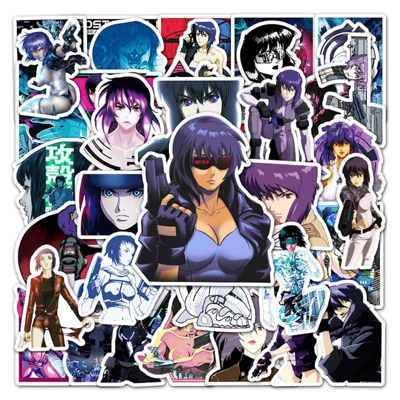 Pacote De Adesivos Ghosts In Shells Anime, 51 Unidades