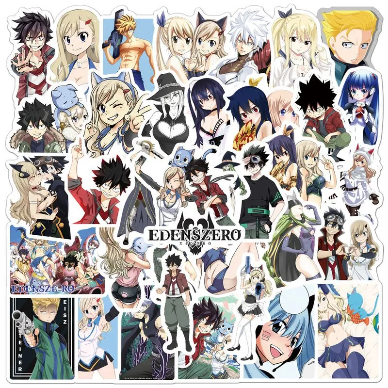 Adesivos De Vinil Impermeável Edens Zeros Anime 50 Unidades/lote