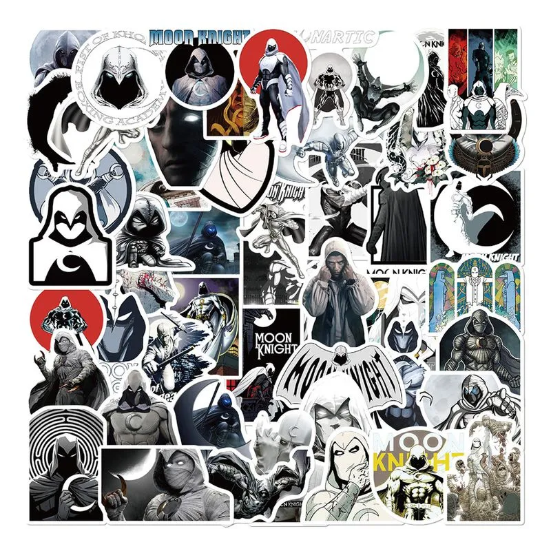 Adesivos Moons Knights Em Vinil Impermeável Anime 50 Unidades/lote