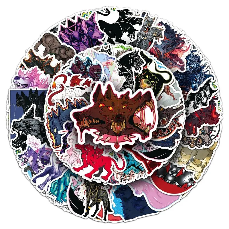 Adesivos Cerberus Waterproof Vinyl Anime 50 Unidades/lote 5-7 Cm
