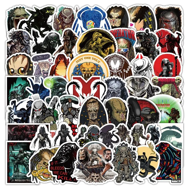 Adesivos Predators, Vinil Impermeável, Anime, 50 Unidades/lote