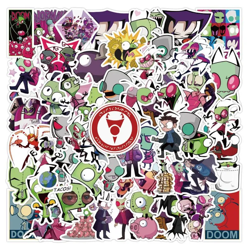 Adesivos Alien Waterproof Vinyl Anime 50 Unidades/lote 5-7 Cm