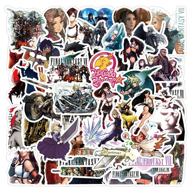 Adesivos Finals Fantasy Waterproof Vinyl Anime 50 Unidades