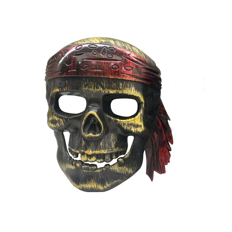 Máscara De Cosplay Piratas Skulls Halloween Carnaval Páscoa