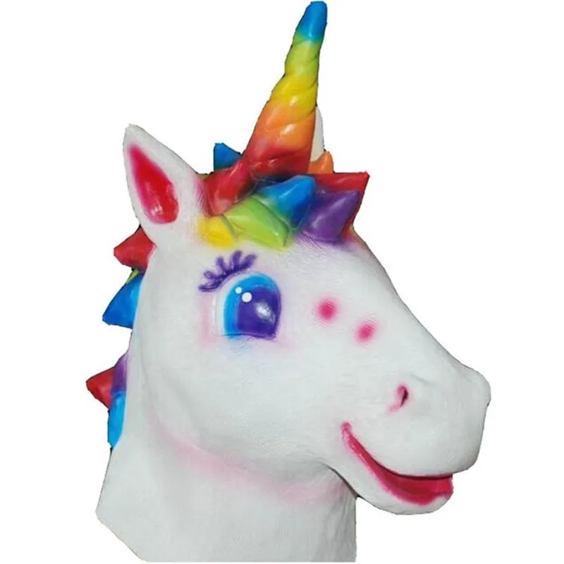 Máscara De Cosplay Unicórnios, Halloween, Carnaval, Páscoa, Látex