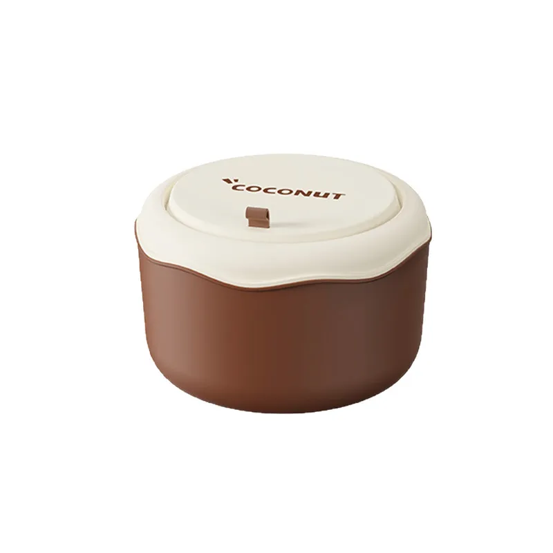 Mini Lixeira De Mesa Cute Coconut Design Plastic 182 G