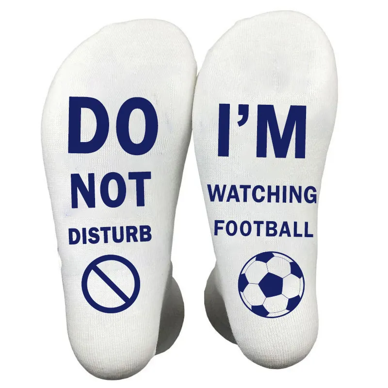 Meias De Futebol De Algodão Com Design Engraçado Para Adultos