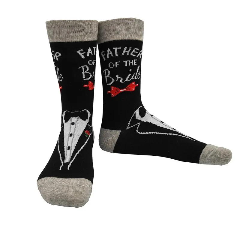 Meias Father Of The Bride, Penteadas, Cotton Crew Grey