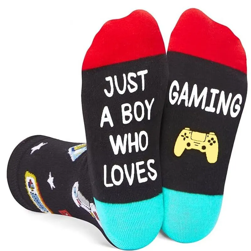 Crew Socks, Estampa De Cartas Engraçadas De Algodão Para Jogos Para Adultos