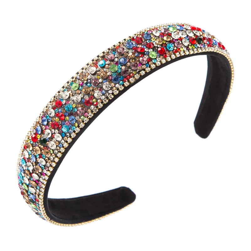 Bandana Colorida De Strass Larga E Espumante 37g