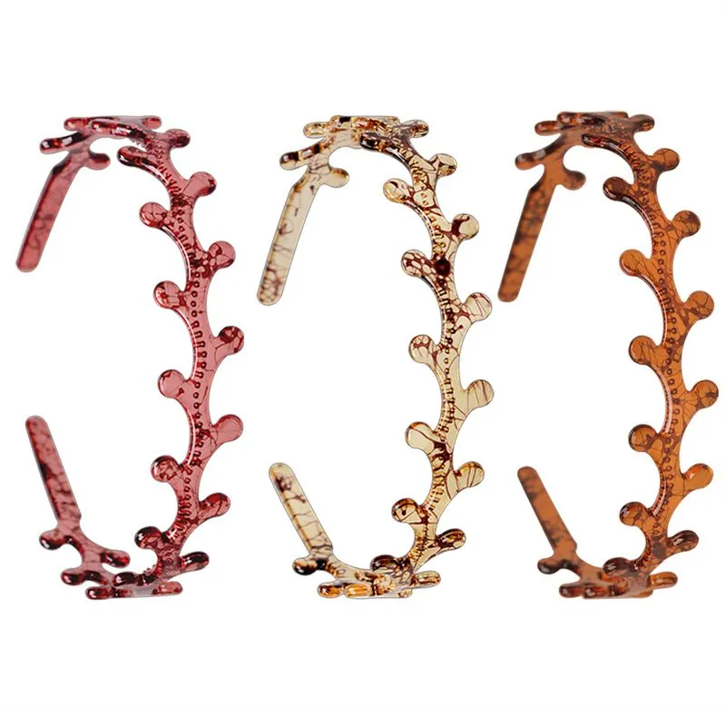 Pacote Com 3 Faixas De Plástico Antler Leaf Para Modelagem Diária
