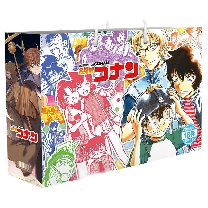 Conjunto De Caixas Detectives Conans Anime Manga 18 Unidades Diy Stand S