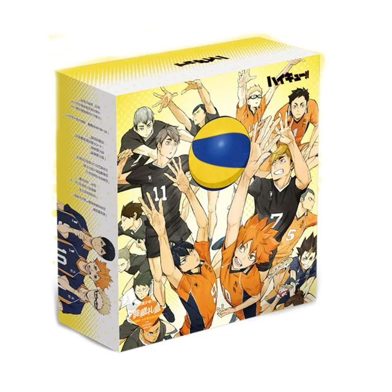 Conjunto De Caixas De Mangá De Anime Haikyuus Com Adesivo Diy, 19 Unidades
