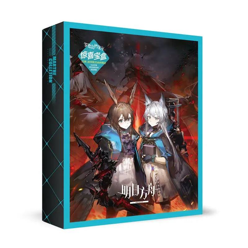 Conjunto De Caixas De Mangá De Anime Arknights Com Adesivo Diy (18 Unidades)