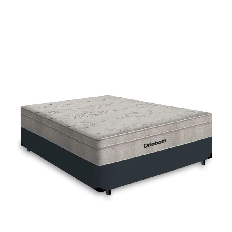 Cama Box com Colchão de Molas Ensacadas Ortobom AirTech Viúva 128cm