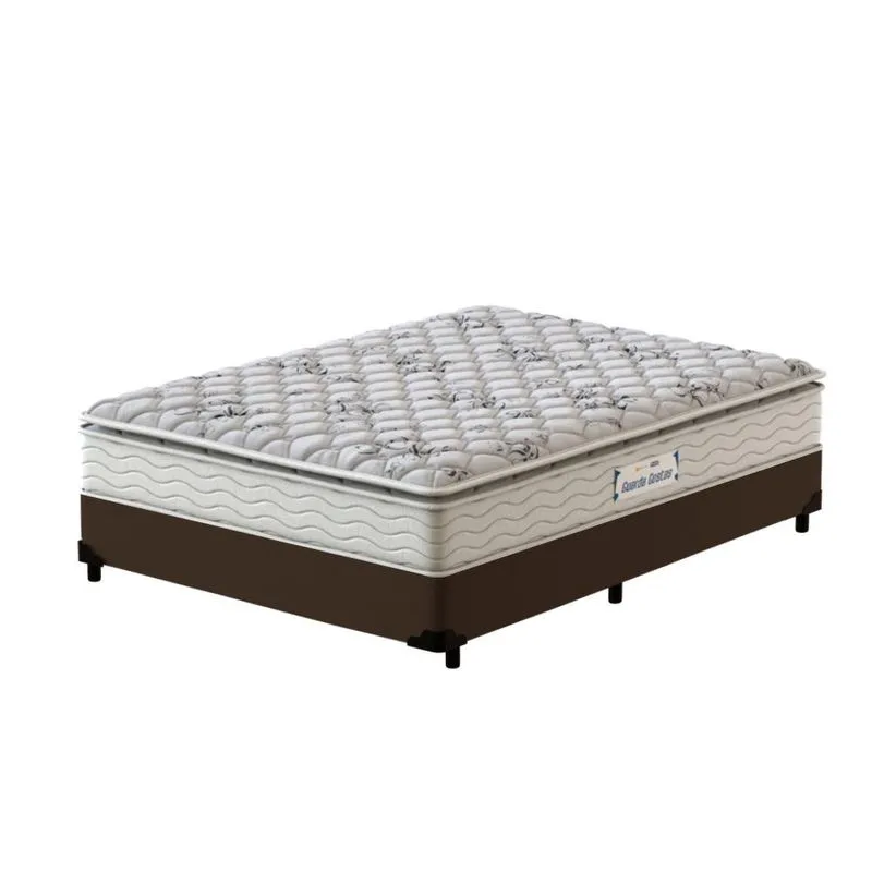 Cama Box Viúva com Colchão Espuma D33 Probel ProEvidence Plus Poliéster Branco