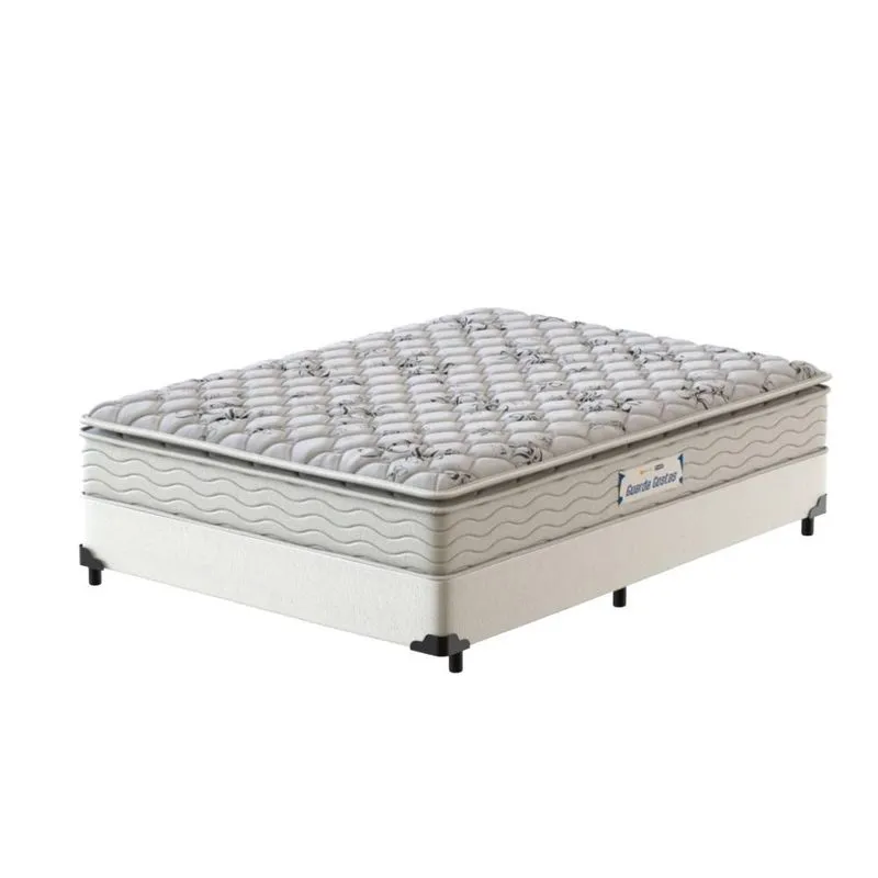 Cama Box Viúva Branca + Colchão Espuma D33 - Probel - Guarda-Costas ProEvidence Plus - 128x188x63cm