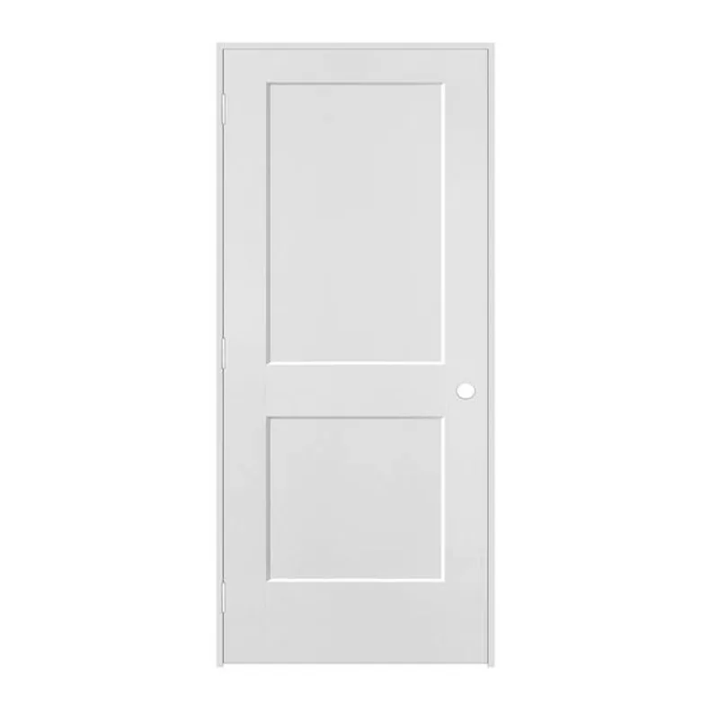 24-in x 80-in 2-Panel Smooth Right-Hand Primed Pre-Hung Interior Door