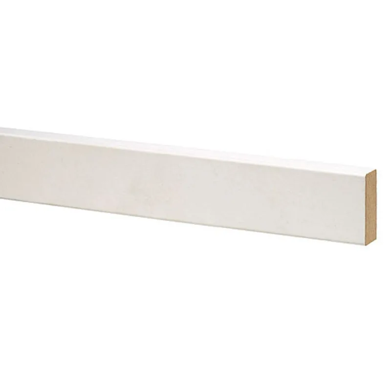 Metrie Primed Baseboard - Rectangular Moulding - Medium Density Fibreboard - White