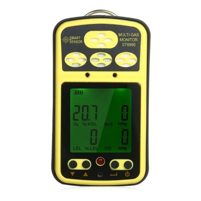 Medidor Detector 4 Gases Co / H2s / O2 / Lel + Case