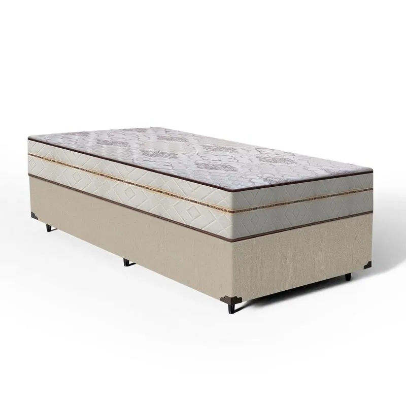 Cama Box com Colchão de Molas Ensacadas Luxury Solteiro 88cm
