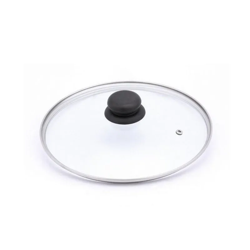 Jogo 2 Tampas De Vidro Para Panela 24cm Com Pomel N°24