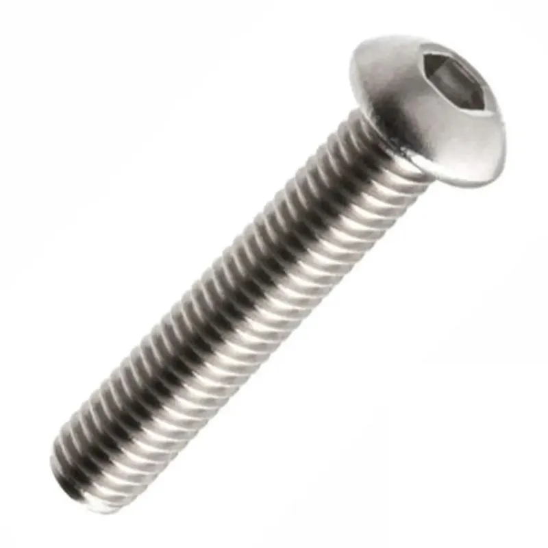 PARAFUSO ALLEN COM CABEÇA ABAULADA M 8 X 25 INOX - 50 PÇS