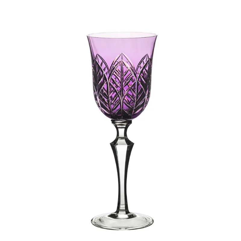 Taça de Cristal Strauss Água - 370 ml - Folhas Lavanda