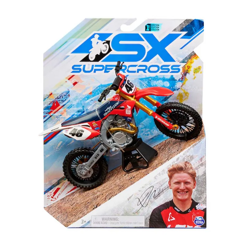 Supercross Caffaro Moto Diecast Escala 110