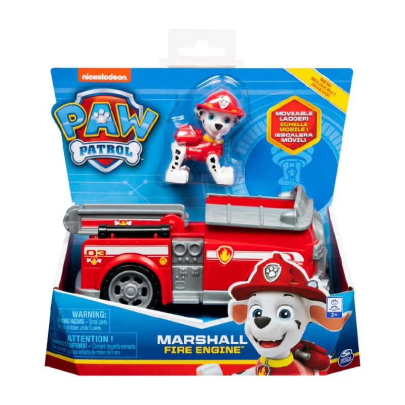 Vehículo Paw Patrol con figura marsall