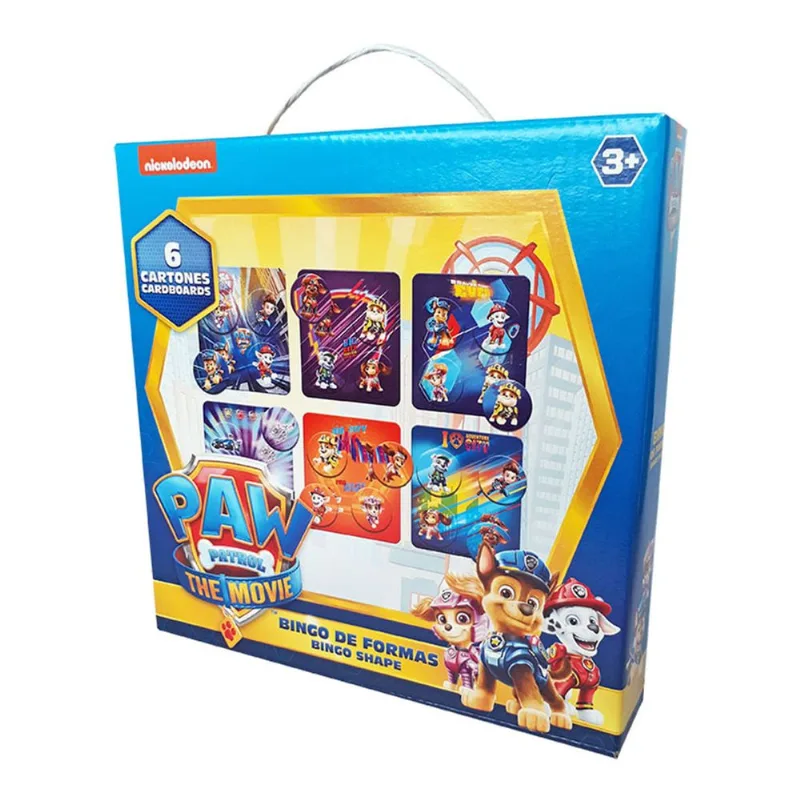 Juego de Mesa Paw Patrol: Bingo de Formas (The Movie) Paw Patrol Juego De Bingo De Formas Tematicas