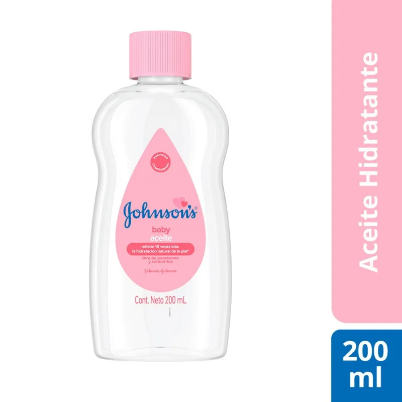 Aceite Johnson's Baby puro 200 cc.