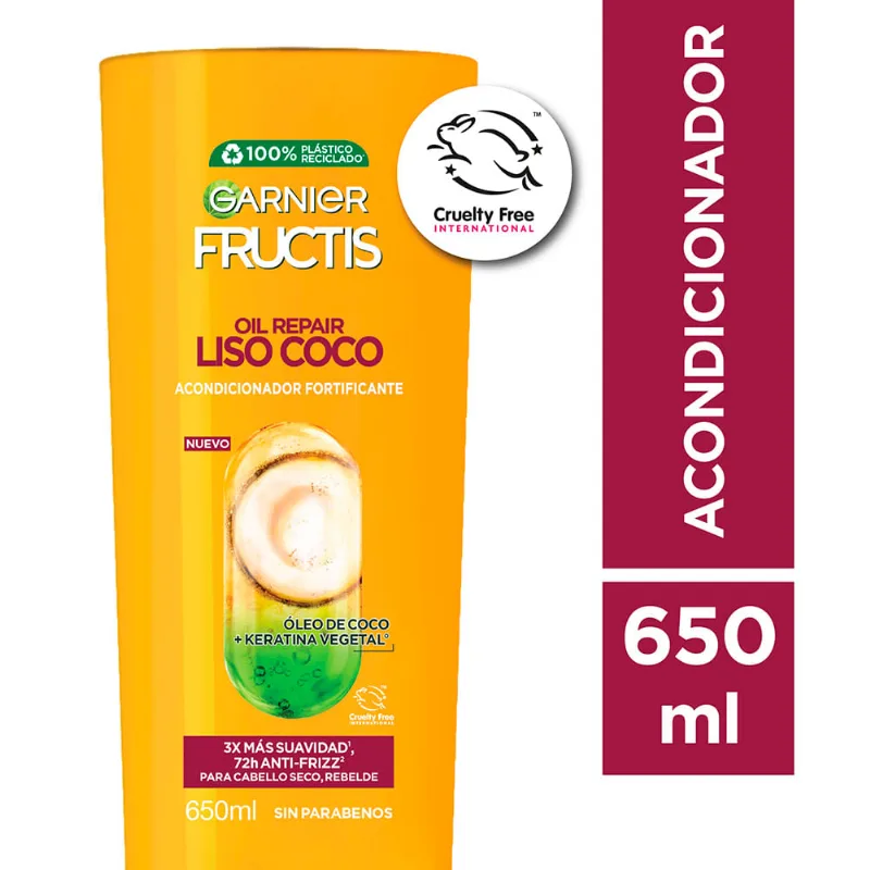 Acondicionador Fructis Liso Coco 650 ml