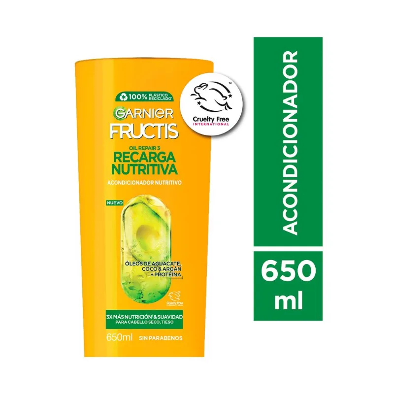 Acondicionador Fructis recarga nutritiva 650 cc.