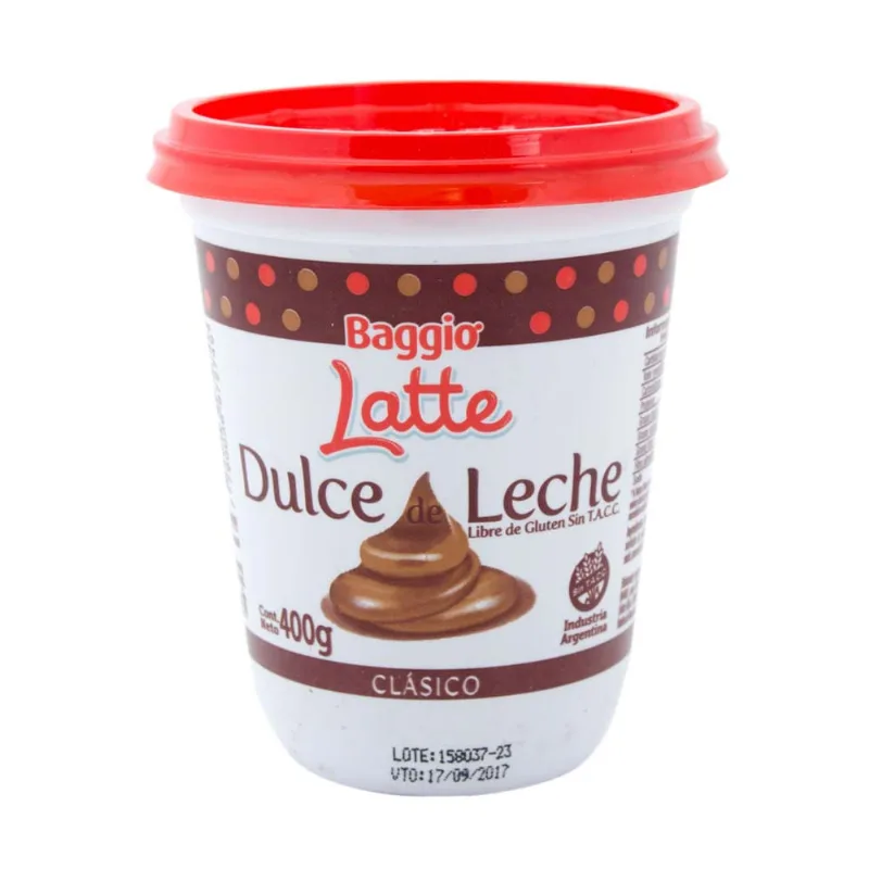 Dulce De Leche Latte Baggio 400 Gr