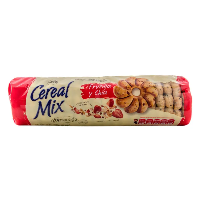 Galletitas Cereal Mix Frutilla Y Chia X 230g Galletitas Cereal Mix Frutilla Y Chia 230 Gr