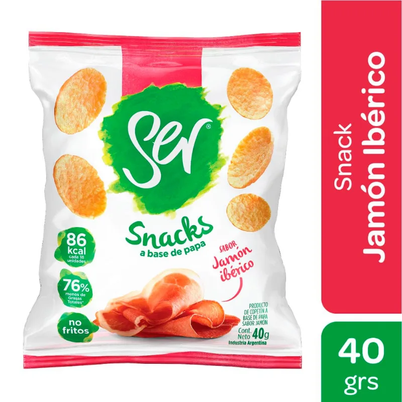 Snacks Ser No Fritos Sabor Jamon Iberico