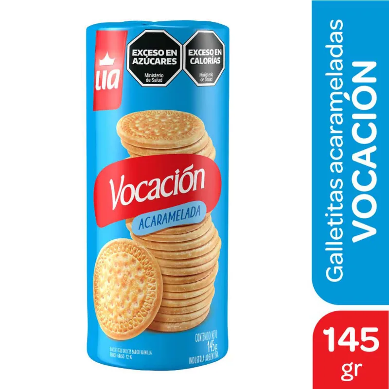 Galletitas Vocacion Acaramelada Lía X145g
