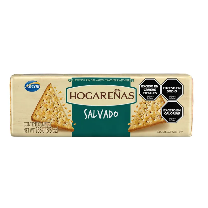 Galletitas Hogareñas Salvado x 185 g