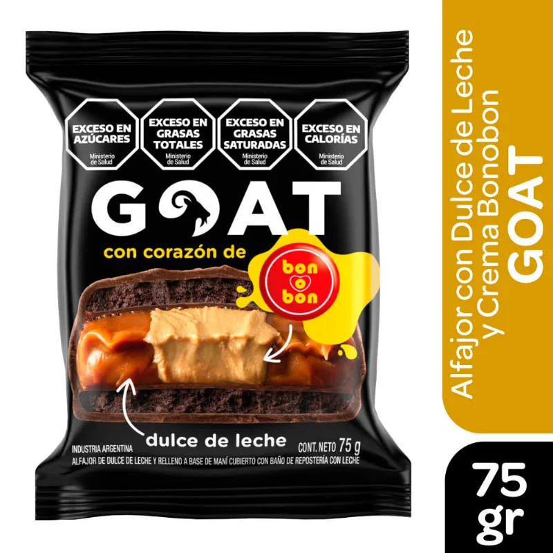 Alfajor Bon O Bon Goat Negro Con Dulce De Lech