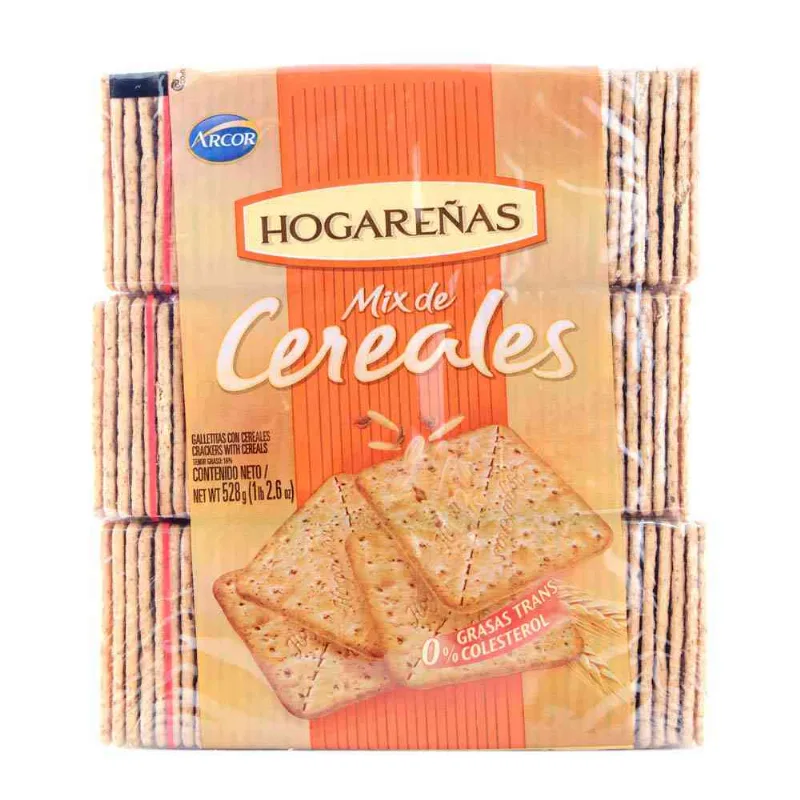 Galletitas Hogareñas Mix De Cereales 528 Gr