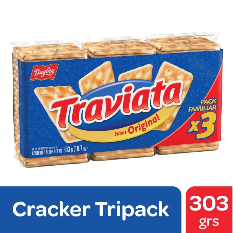 Galletitas De Agua Traviata 303 Gr