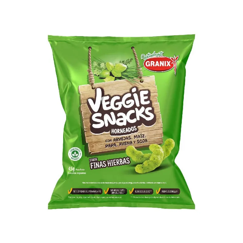 Veggie Snacks Ganix Finas Hierbas 45 Gr