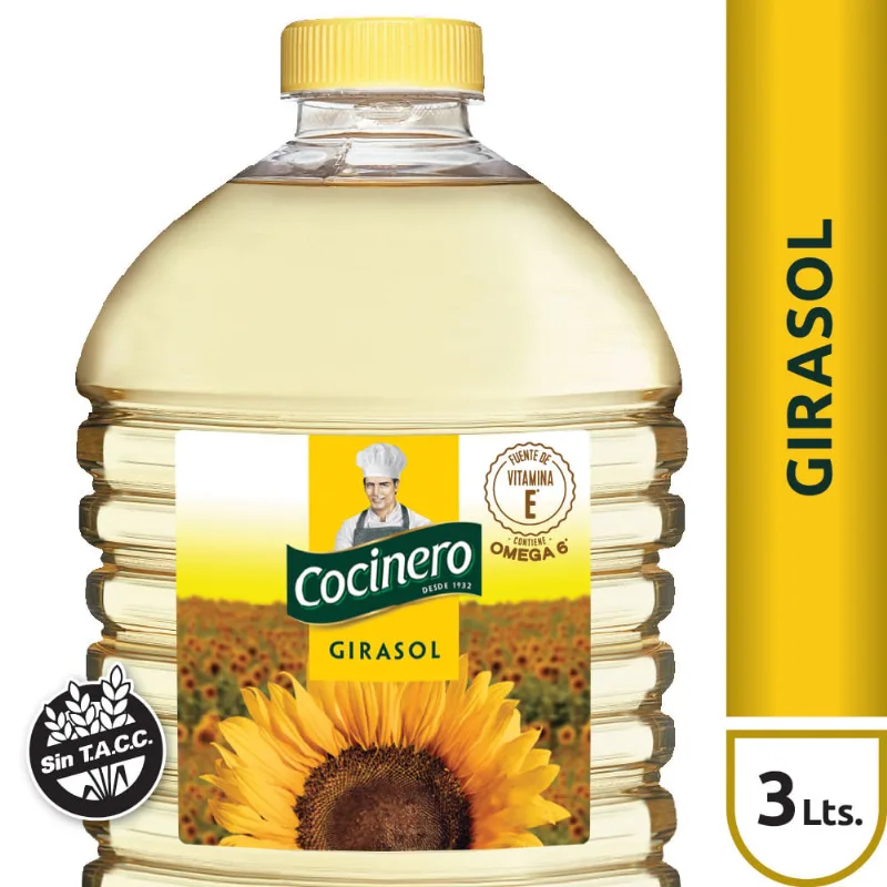Aceite De Girasol Cocinero 3 L