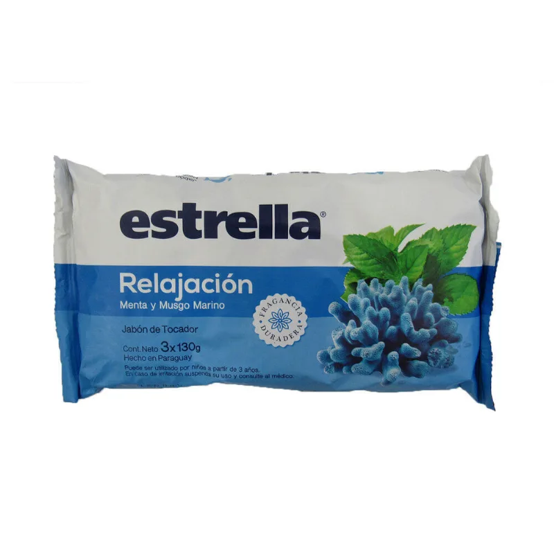 Jabón de tocador Estrella relajación 3 x 130 g.